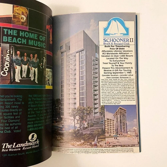 Vintage 1986 The Weekly Vacationers Guide Coast Magazine South Carolina Brochure - Picture 14 of 16